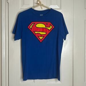 DC Comics Superman T-Shirt –‎ Blue Graphic Tee, Men’s Small